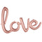 Rose Gold 'Love' Phrase Balloon - 78cm x 21cm