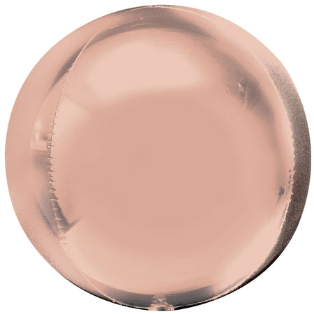 Rose Gold Orbz Spherical Foil Balloon - 38cm