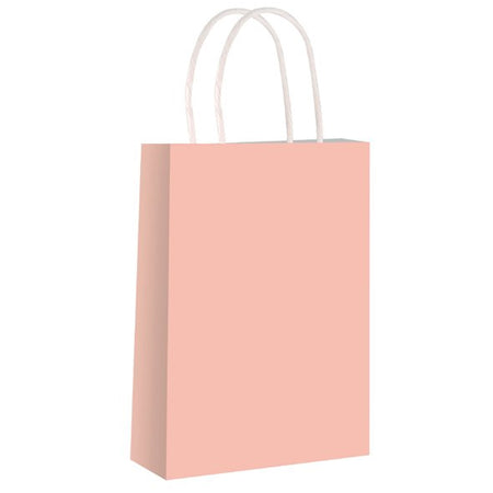 Rose Gold Paper Bag - 21cm- Each