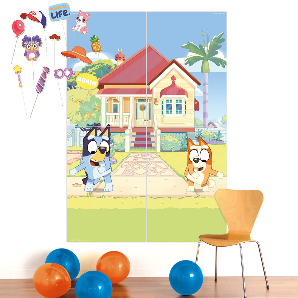 Bluey Birthday Party Scene Setter Wall Decoration