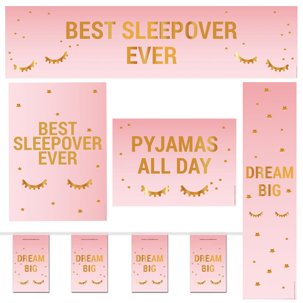 Sleepover Paper Decoration Party Pack – Party Packs