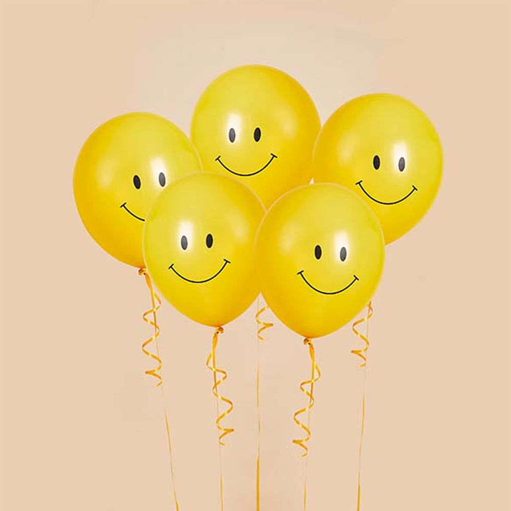 Smiley Balloons - Pack of 5