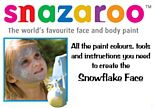 Snowflake Face Painting Guide
