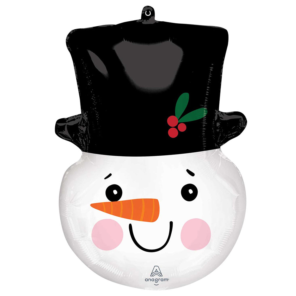 Snowman Head Foil Balloon