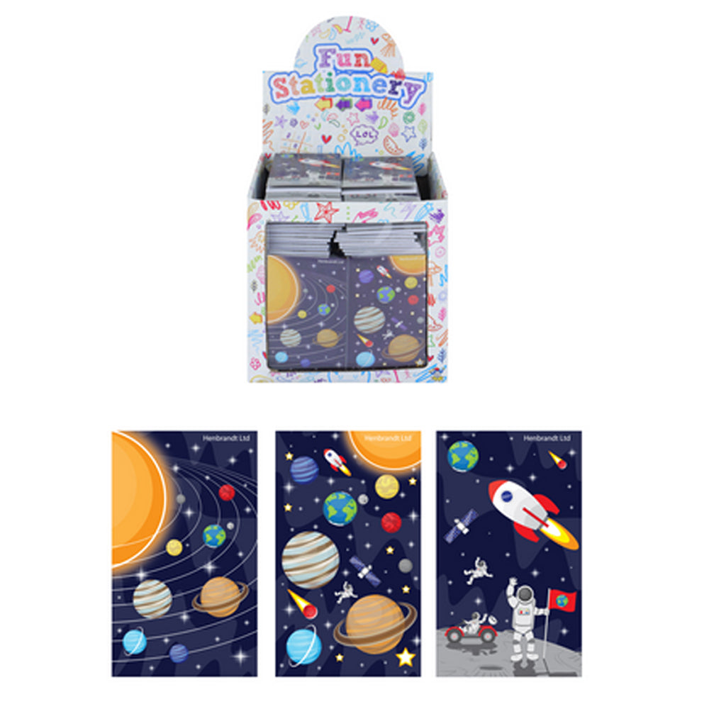 Mini Space Notebooks - 3 Assorted Designs