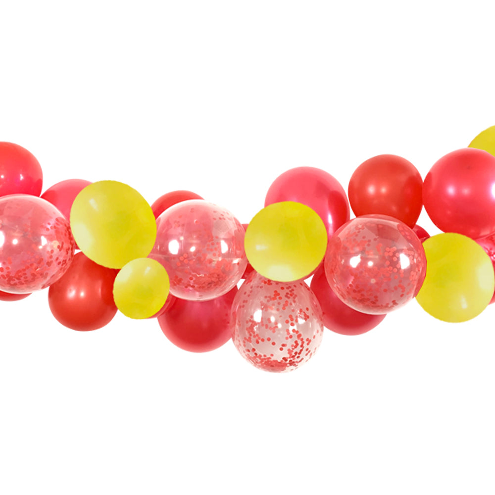 Red and Yellow Balloon Arch DIY Kit