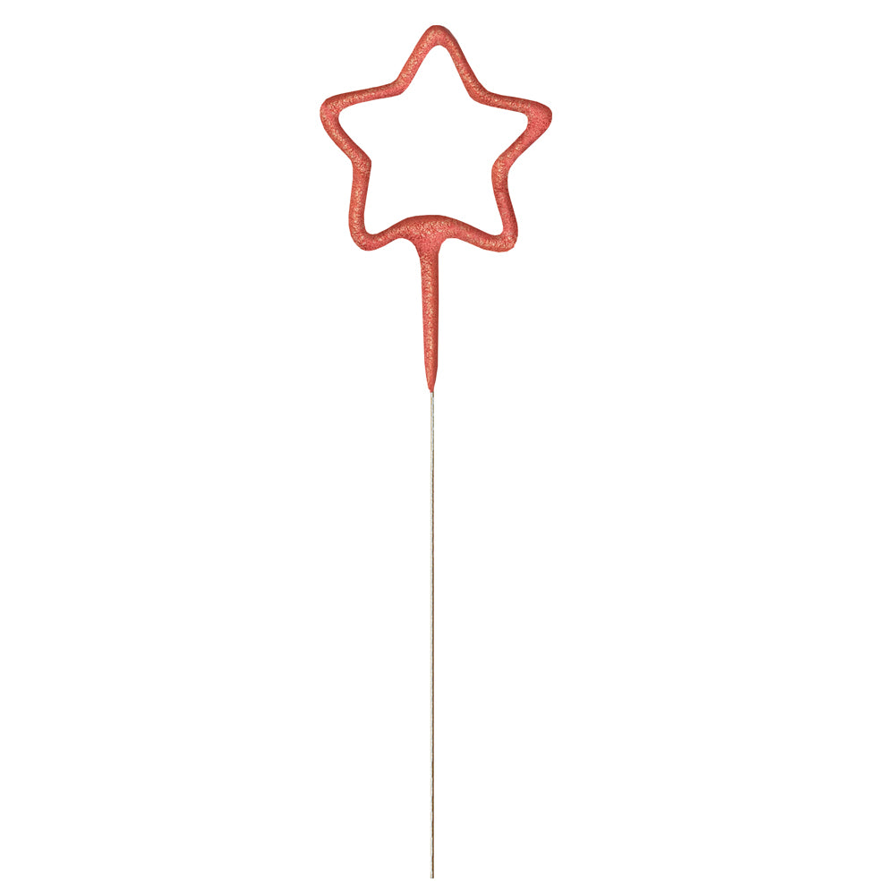 Rose Gold Star Party Sparkler - 17.8cm