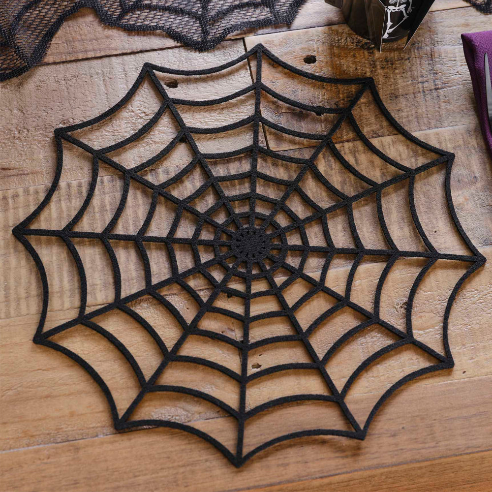 Spider Web Halloween Placemats - Pack of 4