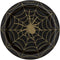 Halloween Black and Gold Spider Web Plates - 23cm - Pack of 8