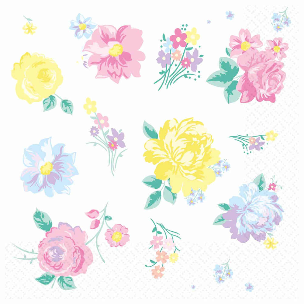 Spring Luncheon Napkins 33cm Pack of 16 - Mother's Day Tableware ...