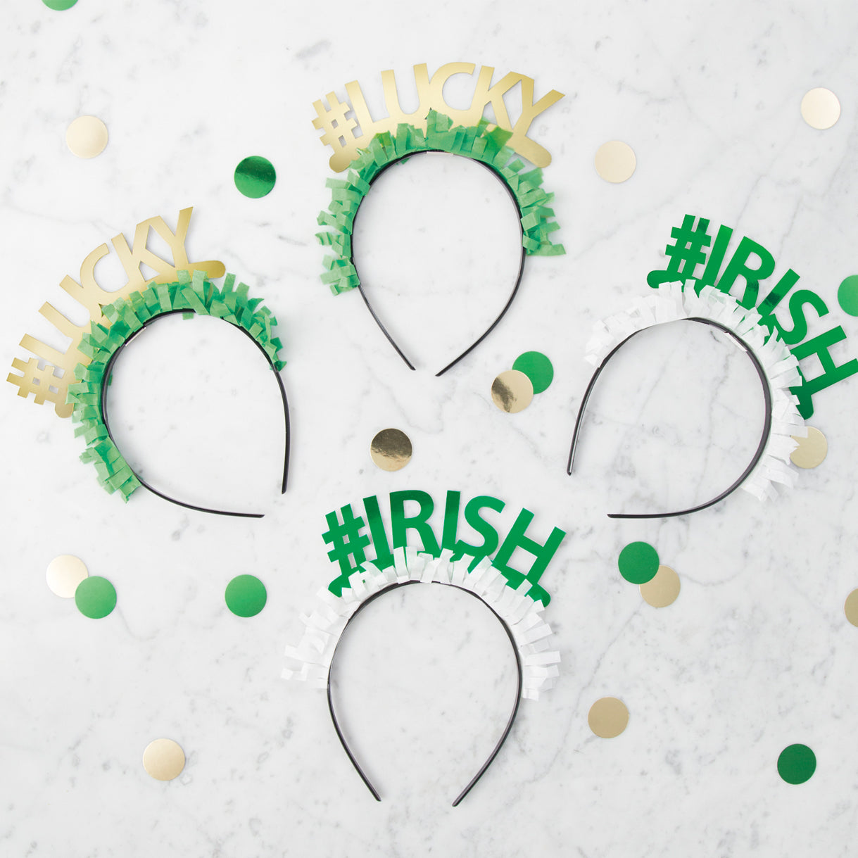 St Patrick's Day Foil Headbands - Pack of 4