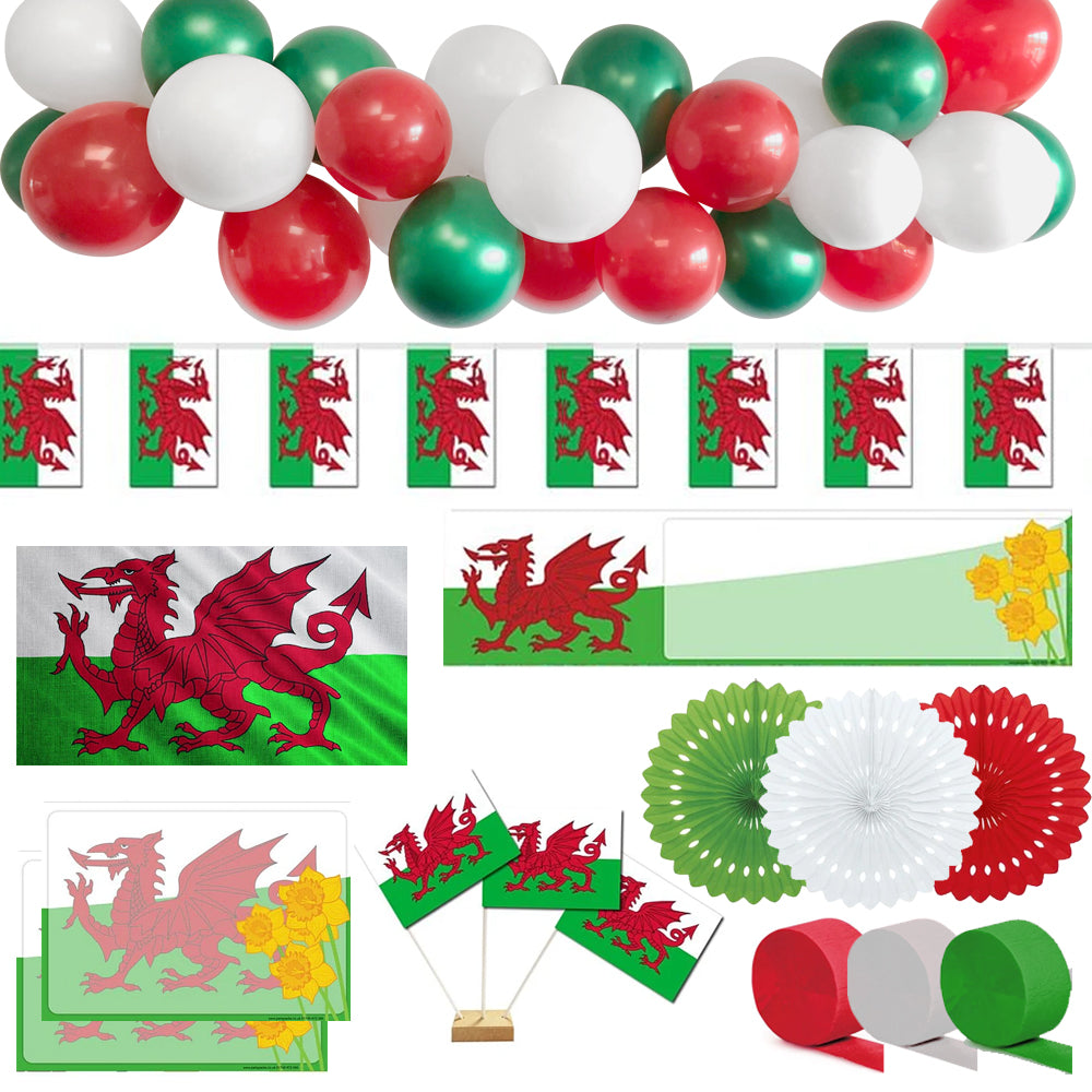 St David's Day Welsh Party Decoration Pack