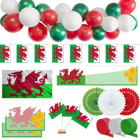 St David's Day Welsh Party Decoration Pack