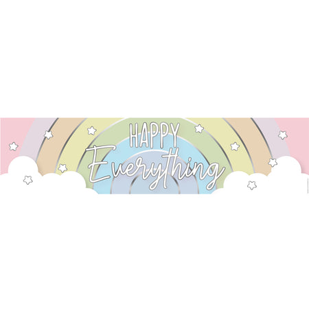 Pastel Rainbow Banner - 120cm x 30cm