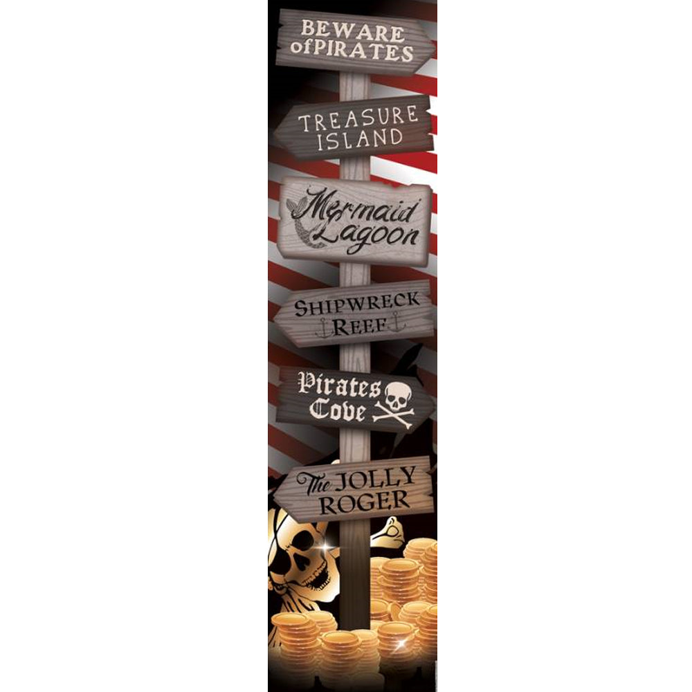 Pirates Signpost Banner - 120cm x 30cm