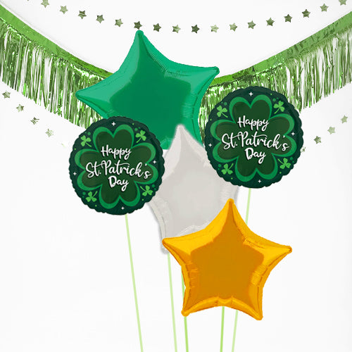 Inflated St Patrick's Day Shamrock Balloon Bundle in a Box