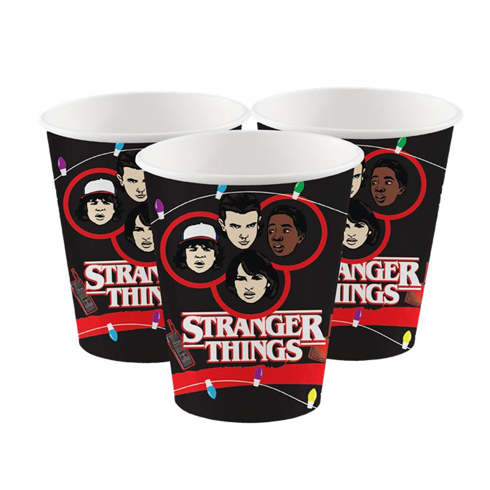 Stranger Things Paper Cups - Pack of 8 - 250ml