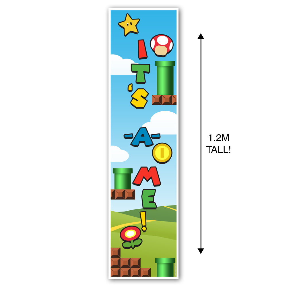 Super Plumber Bros Portrait Banner 1.2m Party Packs