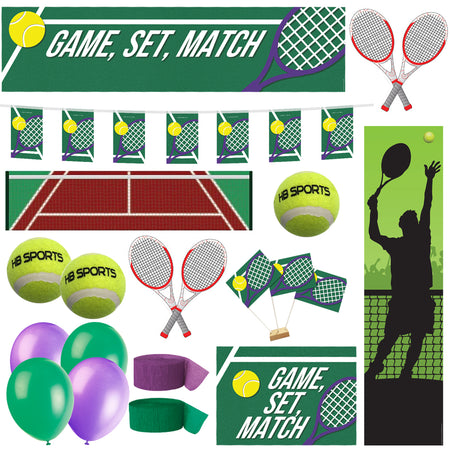 Tennis Decoration Party Pack