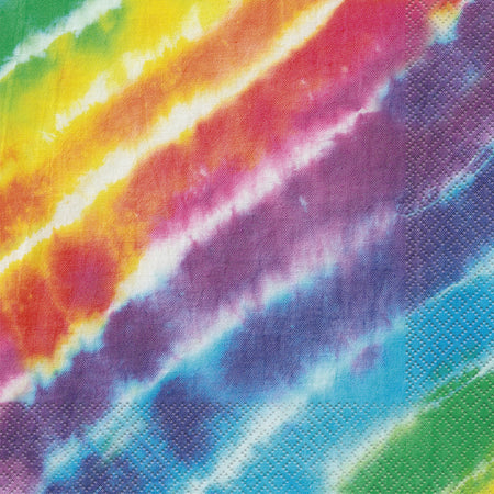 Tie Dye Paper Napkins - Pack of 16 - 33cm