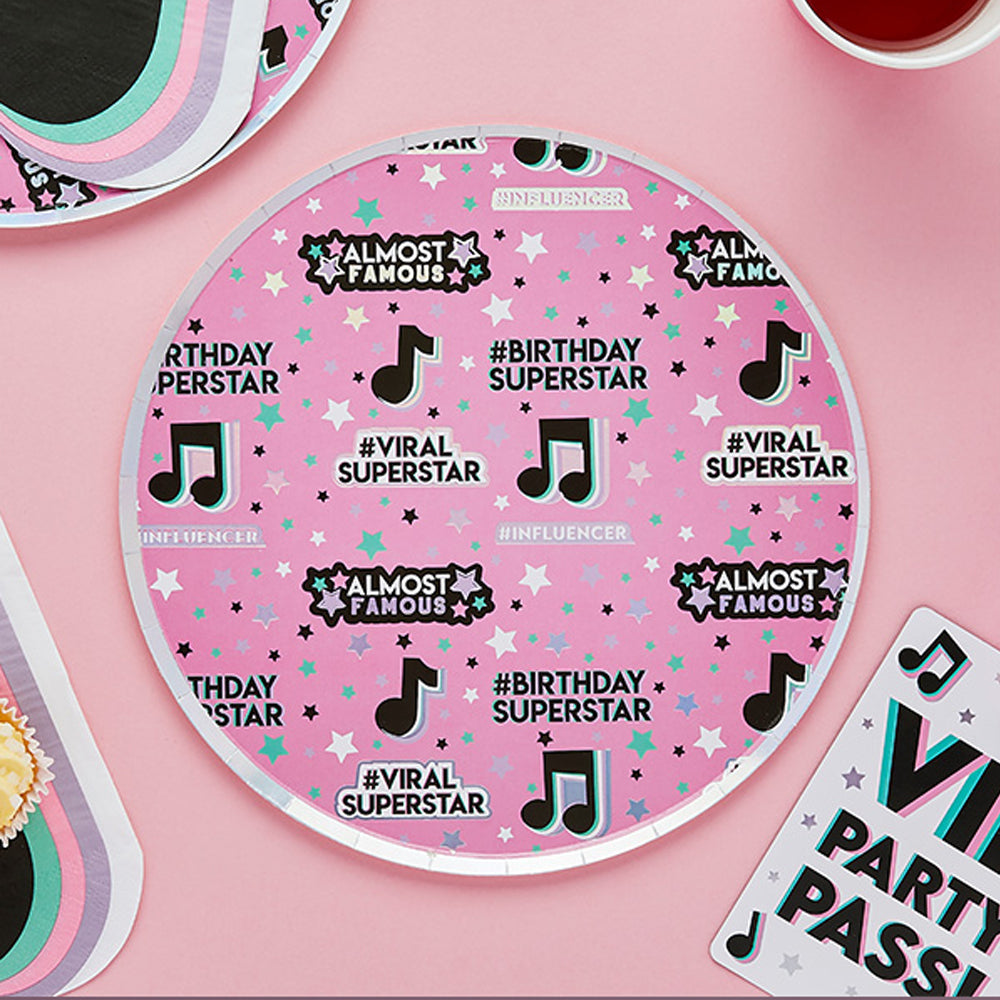 Let's Dance Paper Plates - Pack of 8