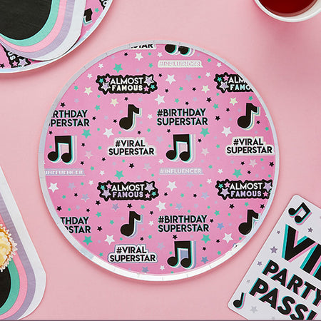 Let's Dance Paper Plates - Pack of 8