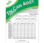 Tin Can Alley Game Scorecard - Free Download