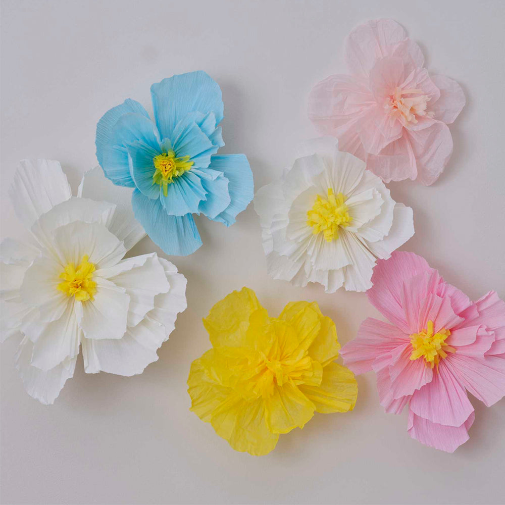 Tissue Paper Flowers - Pack of 6