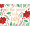 Holly & Poinsettia Tis The Season To Be Jolly Poster Decoration -A3