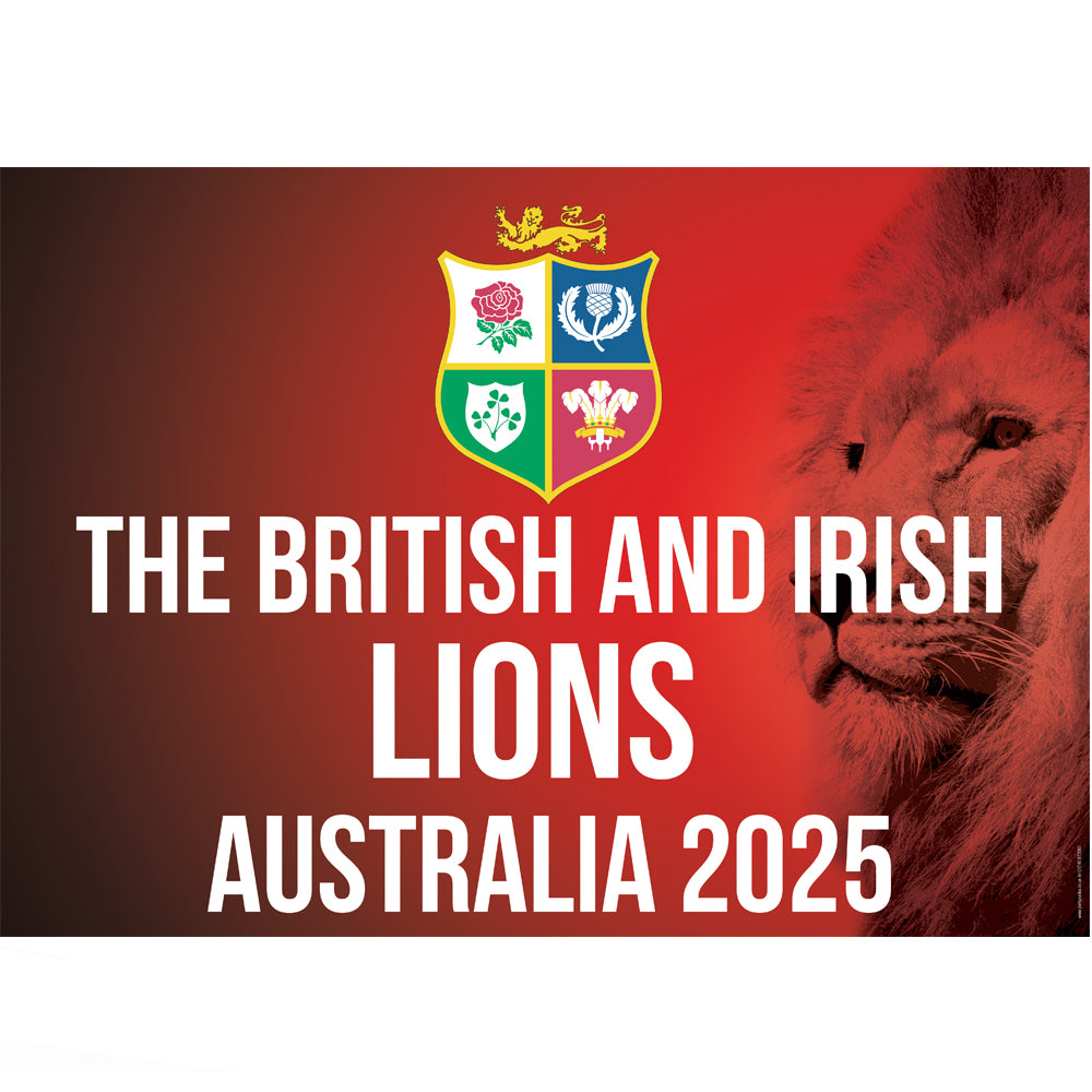 Lions Rugby Australia 2025 Tour Poster A3 Party Packs