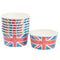 British Union Jack Ice Cream Bowls - Pack of 8