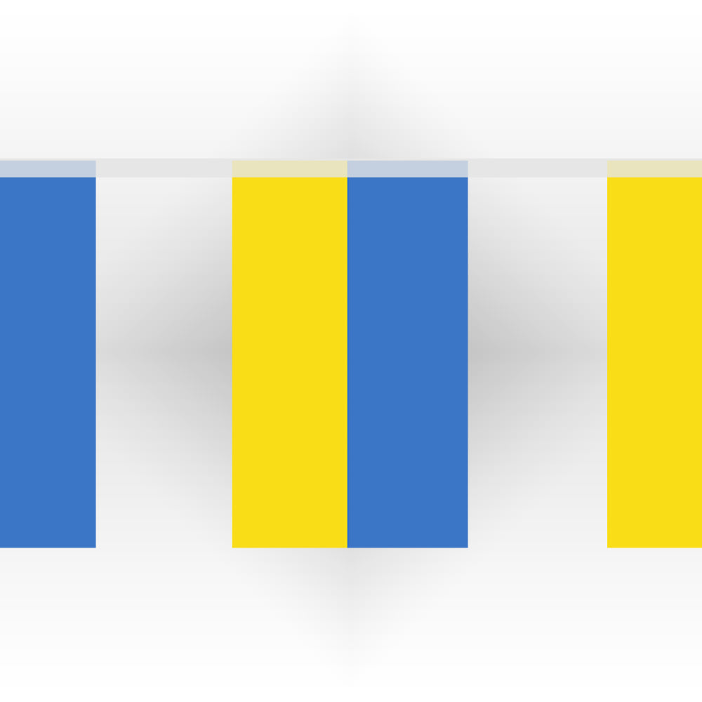 Ukrainian Flag Bunting - 2.4m