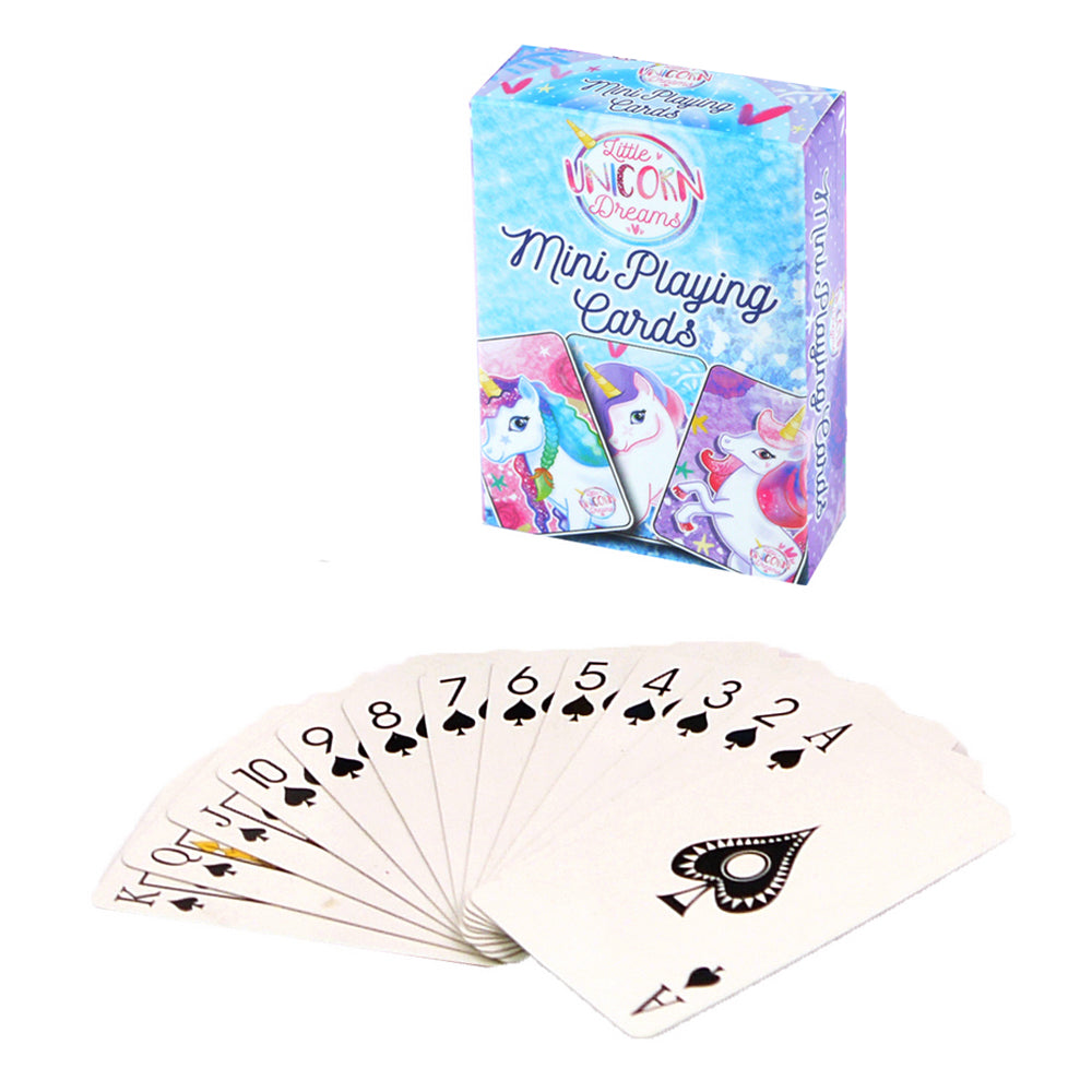 Pack of Mini Unicorn Playing Cards - 6cm x 4cm