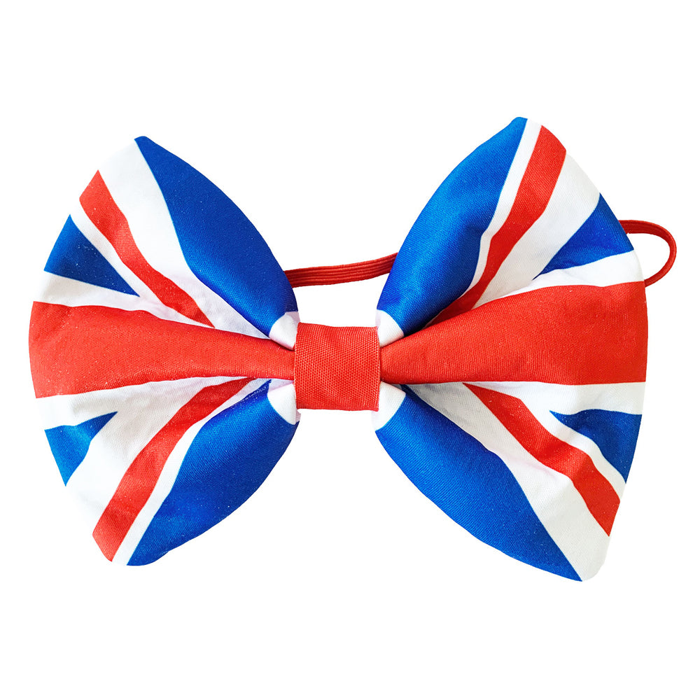 British Union Jack Fabric Bow Tie