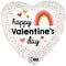 Valentine's Boho Rainbow and Hearts Foil Balloon - 18