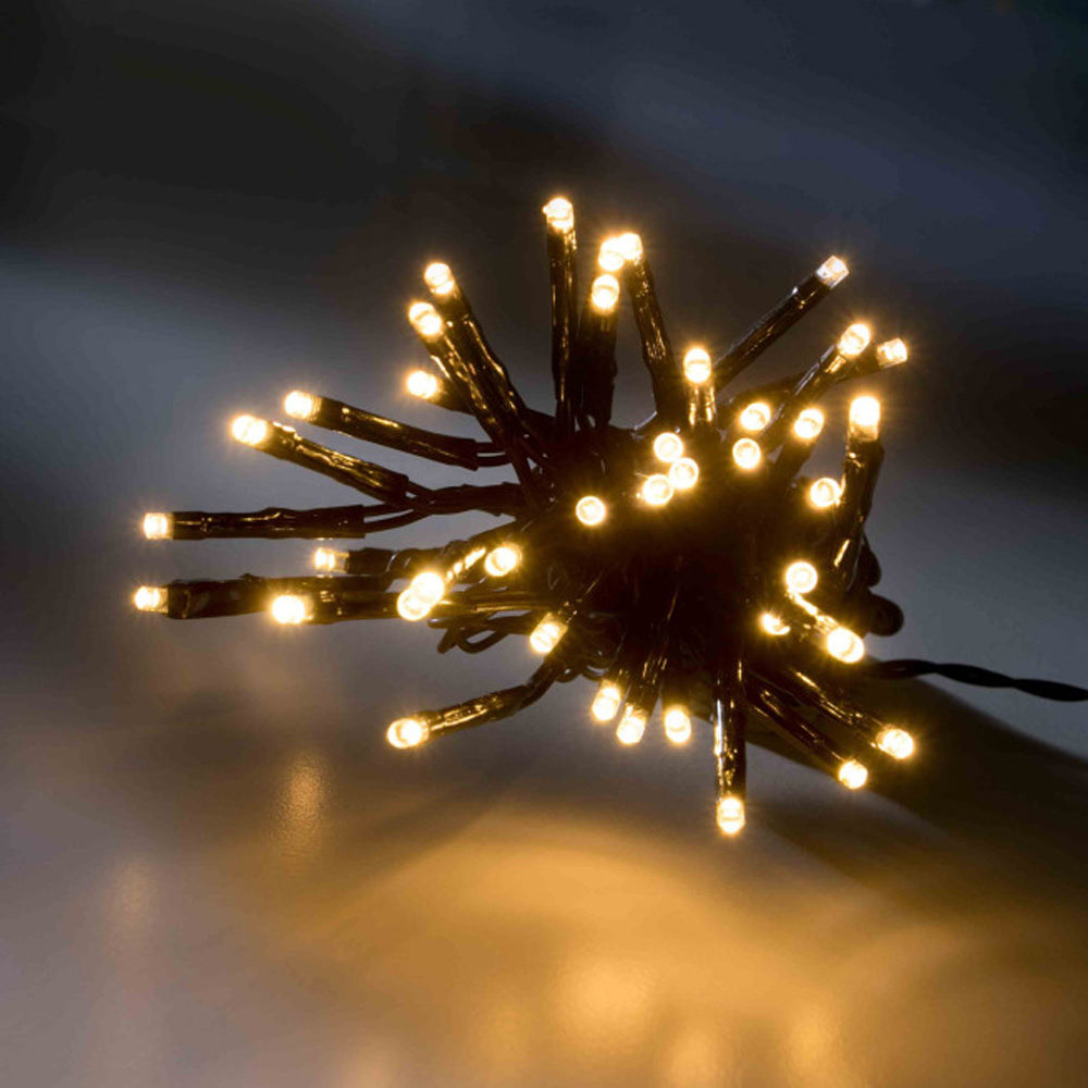 Warm White Battery Operated LED Fairy Lights - Set of 50 - 5.3m
