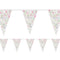 White Ditsy Floral Fabric Bunting - 4m