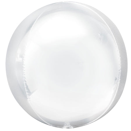 White Orb Foil Balloon - 16