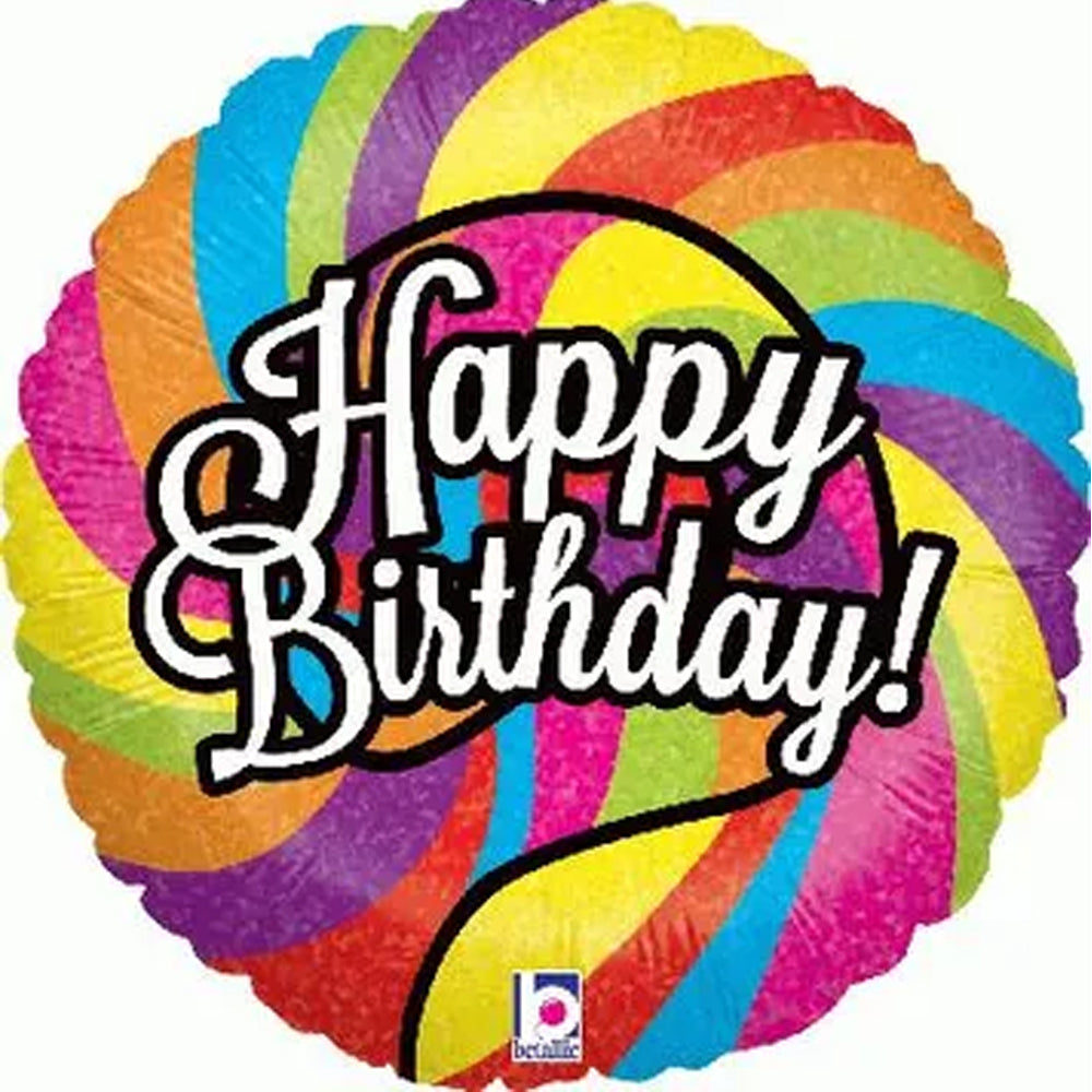 Lollipop Birthday Foil Balloon - 18"