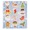 Christmas Stickers - 11.5cm - Sheet of 12