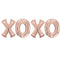 XOXO Rose Gold Foil Letter Balloon Pack - No Helium Required! - 40cm