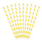 Yellow Stripes Paper Straws - Pack of 10